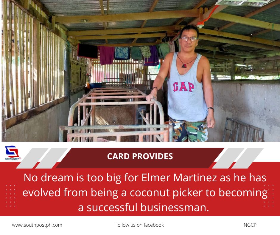 CARD provides: Coconut picker to a succesful businessman