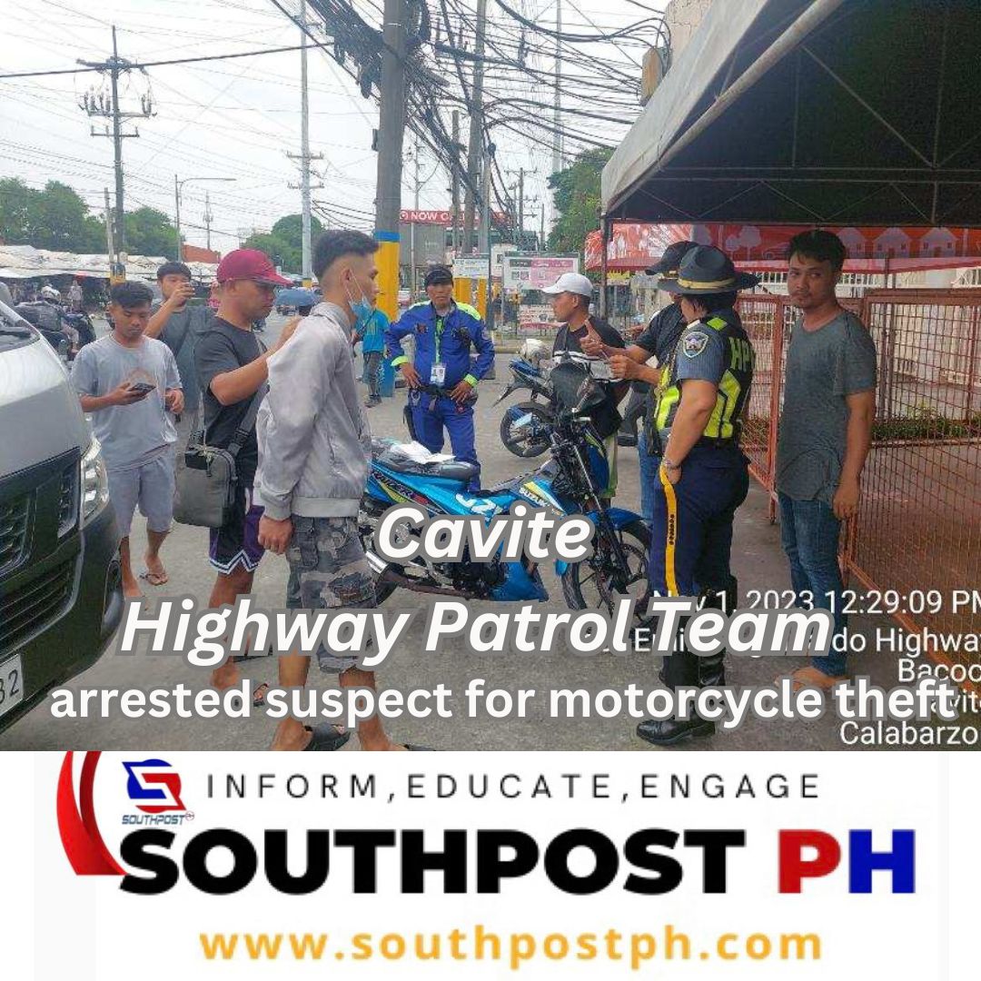 Cavite Highway Patrol Team arrested suspect for motorcycle theft