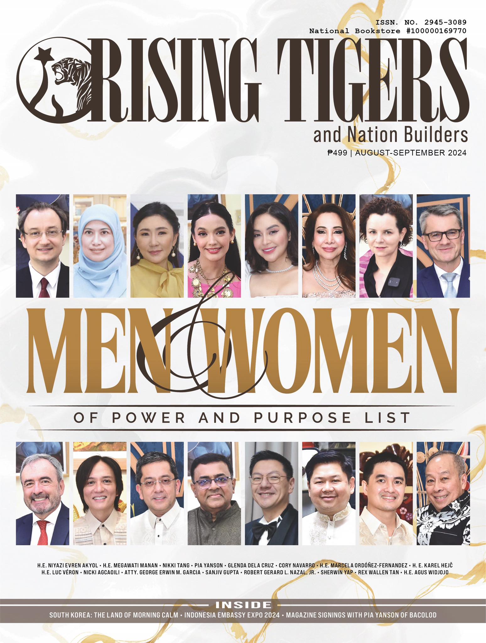 The Asia Leaders Awards “Men and Women of Power and Purpose List” is featured on the cover of the August-September 2024 issue of Rising Tigers Magazine.