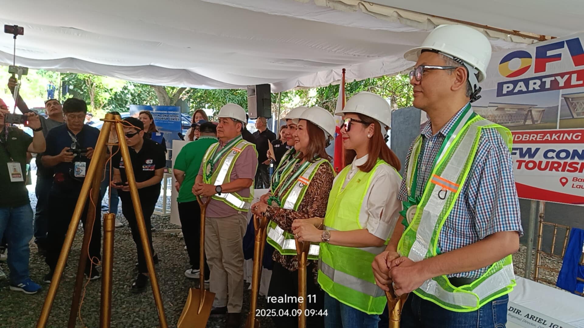 Groundbreaking ng OFW Convention and Tourism Center, Pinangunahan ni Cong. Marissa Magsino sa Laurel, Batangas