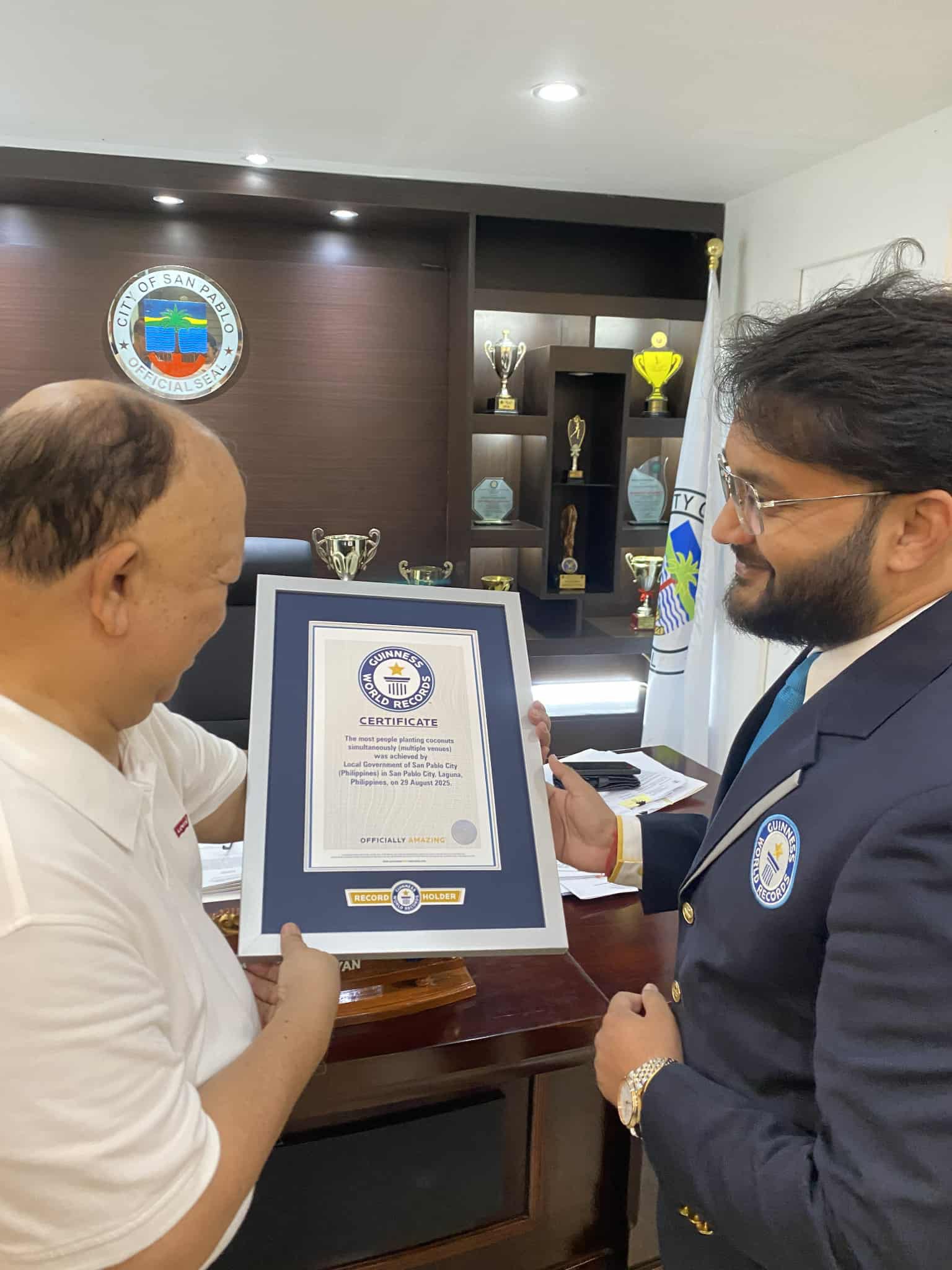 Guinness World Record Achieved: San Pablo City leads largest simultaneous coconut planting