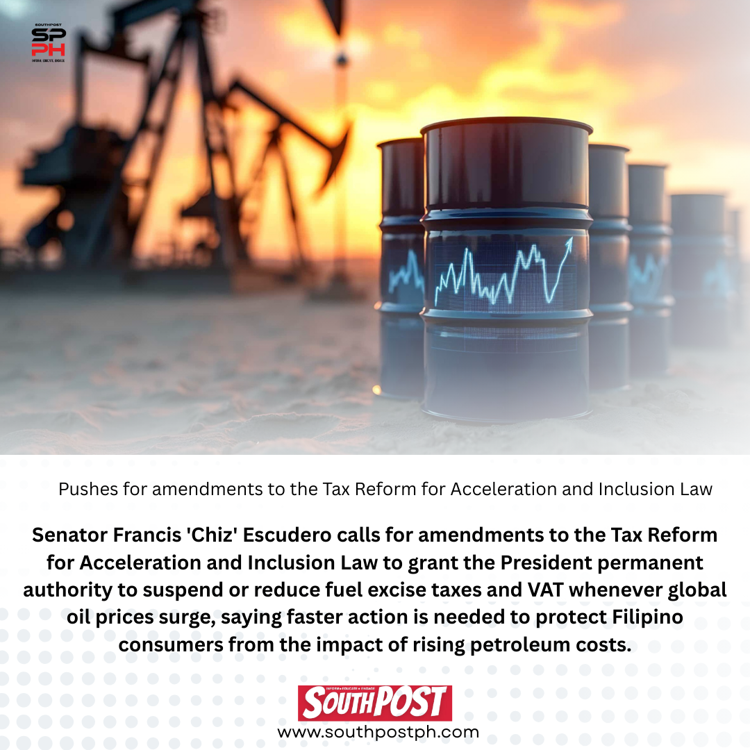 Chiz: President should have permanent authority  to address rising oil
